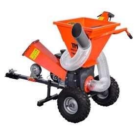 3" Wood Chipper, Shredder & Vacuum, ATV Tow-Behind, 7 HP Kohler Engine, 6" Suction Port, 8' Vacuum Hose, TMG-GWC3